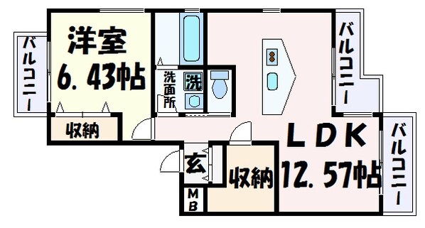 元町駅 徒歩10分 1階の物件間取画像